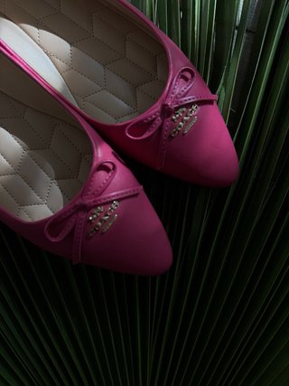 Zapatos planos Coach rosas
