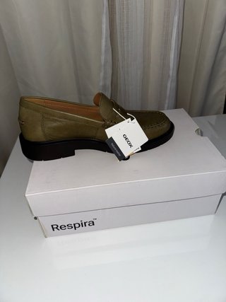 Mocasines verdes mujer