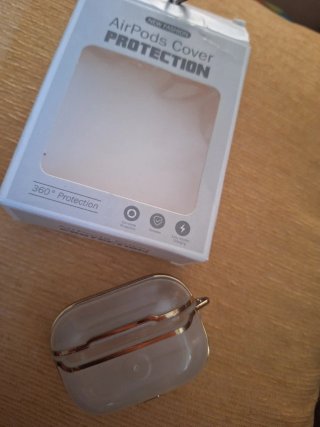 Funda AirPods Pro Oro y Blanco