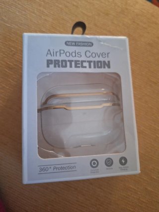 Funda AirPods Pro Oro y Blanco
