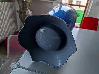 Portaombrelli blu e grigio in plastica