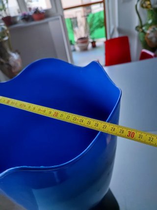 Portaombrelli blu e grigio in plastica