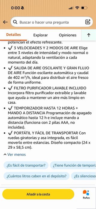 Jata JVAC2002 Climatizador Evaporativo Portátil