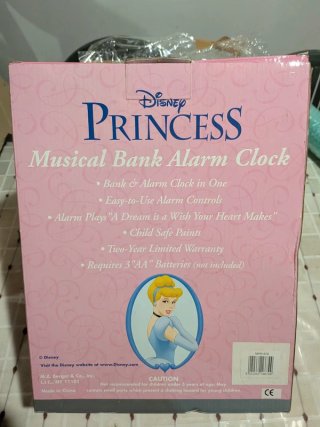 Disney Princess Sveglia Musicale Salvadanaio