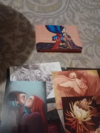 Mots d'amour: Set de 20 Tarjetas de Lujo