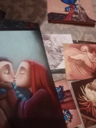 Mots d'amour: Set de 20 Tarjetas de Lujo