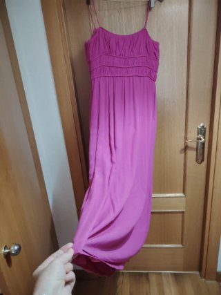 Vestido lPedro del Hierro rosa largo nuevo