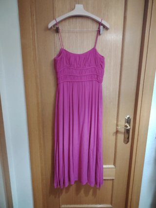 Vestido lPedro del Hierro rosa largo nuevo