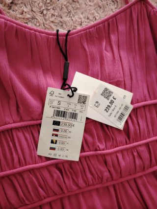 Vestido lPedro del Hierro rosa largo nuevo