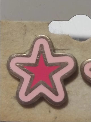 Pendientes Plata Estrella Rosa