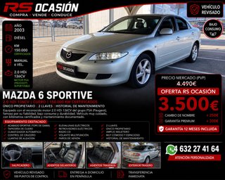 MAZDA 6 2.0 DIESEL 136CV  150.000KM 1 PROPIETARIO