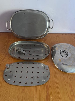 Olla de acero inoxidable con tapa