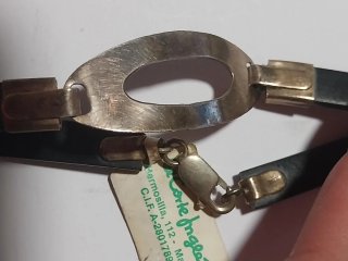 Pulsera Plata y Cuero