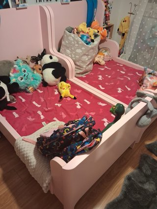 Cama Extensible IKEA BUSUNGE Rosa