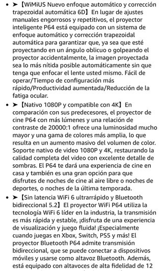 Proyector P64- 500 lumenes