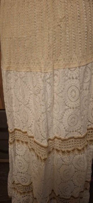 Falda boho crochet encaje T. S/M