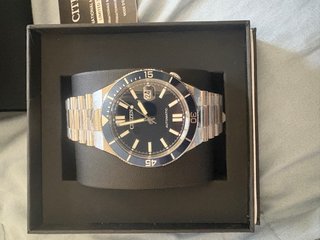 Reloj Citizen Automático Azul y Plateado ORIGINAL