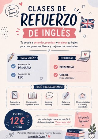 CLASES DE REPASO DE INGLÉS