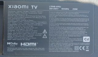Xiaomi TV A PRO L75MB-APEU Despiece