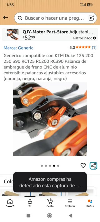 Manetas de moto de aluminio extensibles