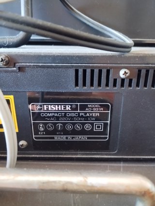 Equipo Hifi Fisher Negro