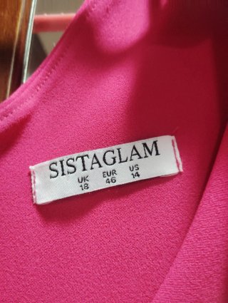 Vestido fiesta Sisglam rosa
