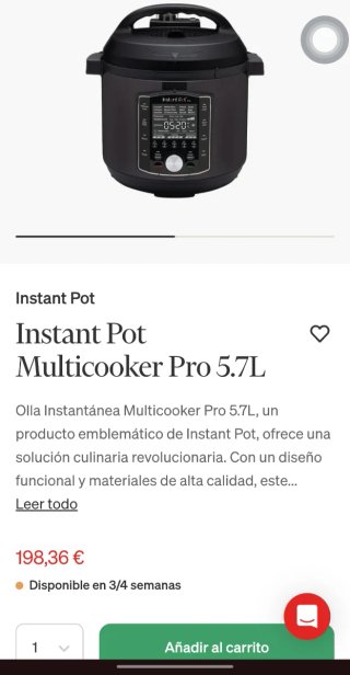Olla Eléctrica Instant Pot Pro Multifunción