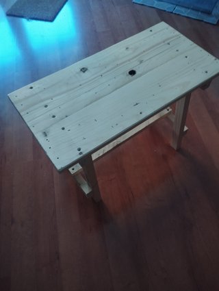 Banco/mesita madera reciclada