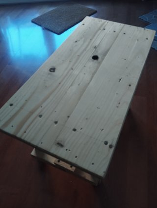 Banco/mesita madera reciclada