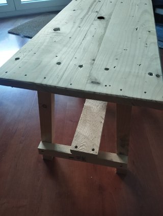 Banco/mesita madera reciclada