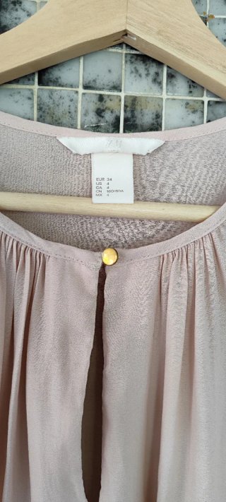 Blusa H&M rosa empolvado talla 34