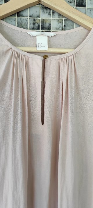 Blusa H&M rosa empolvado talla 34