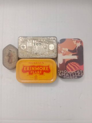 4 Cajas Metálicas Antiguas