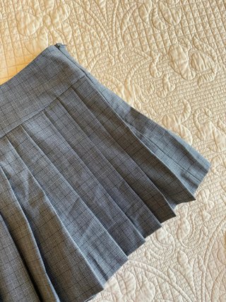 Falda pantalón Zara cuadros gris mujer