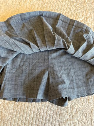 Falda pantalón Zara cuadros gris mujer