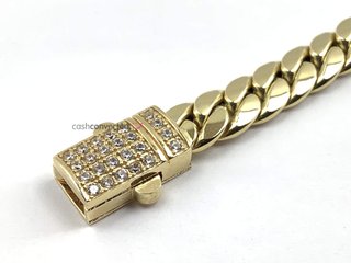 pulsera oro 18k con piedra con circonita