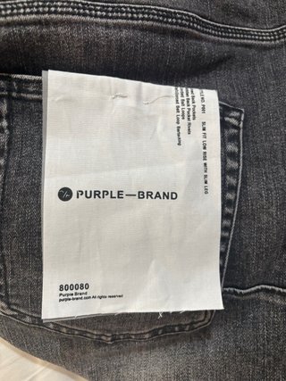 Purple Brand Jeans Grigi Strappati