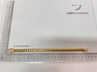 pulsera oro 18k con piedra con circonita