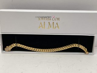pulsera oro 18k con piedra con circonita