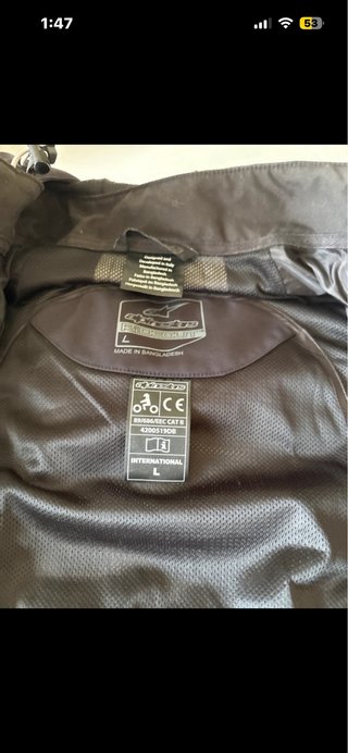Chaqueta Moto Alpinestars Negra