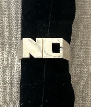 Anillo Plata Iniciales NC