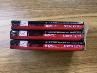 Lotto 3 Cassette EMTEC FE I Ferro Extra 60 Min