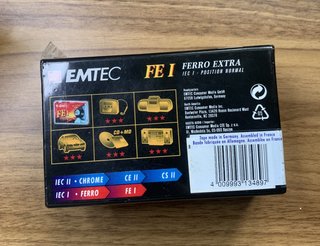Lotto 3 Cassette EMTEC FE I Ferro Extra 60 Min