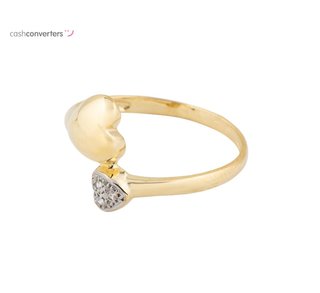 anillo oro 18k con piedra con circonita