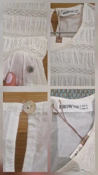 Blusa Brownie Blanca