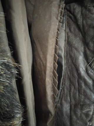 Chaqueta Pelo Marrón y Negro