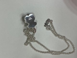 Colgante Oso Tous Negro y Cadena Plata