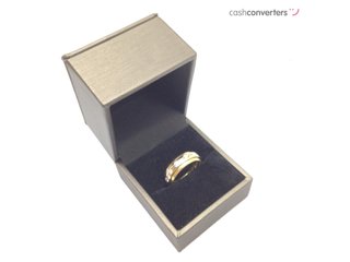 anillo oro 18k con piedra con diamante