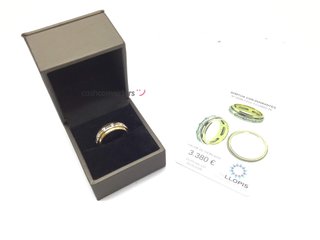 anillo oro 18k con piedra con diamante