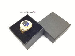 sello oro 18k con piedra con circonita